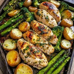 Sheet Pan Garlic Butter Chicken and Veggies 30 Minutes Easy Delicious