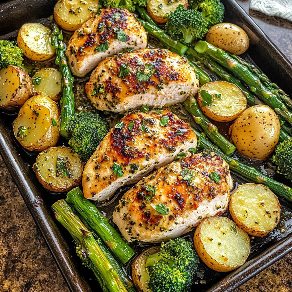 Sheet Pan Garlic Butter Chicken and Veggies 30 Minutes Easy Delicious