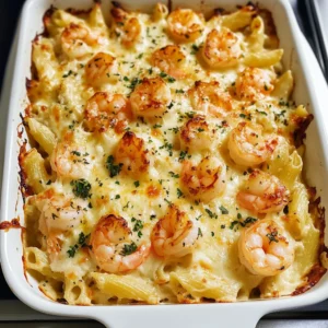 Shrimp Scampi Pasta Bake 4 Servings Easy Delicious
