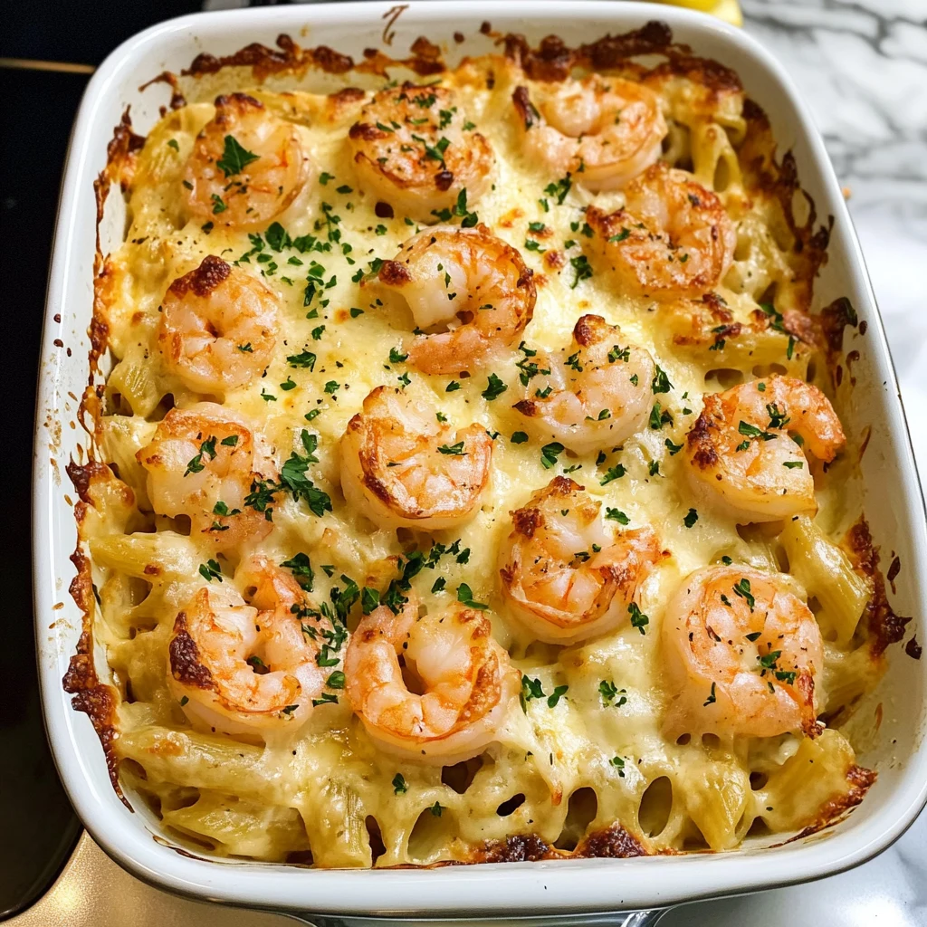 Shrimp Scampi Pasta Bake 4 Servings Easy Delicious
