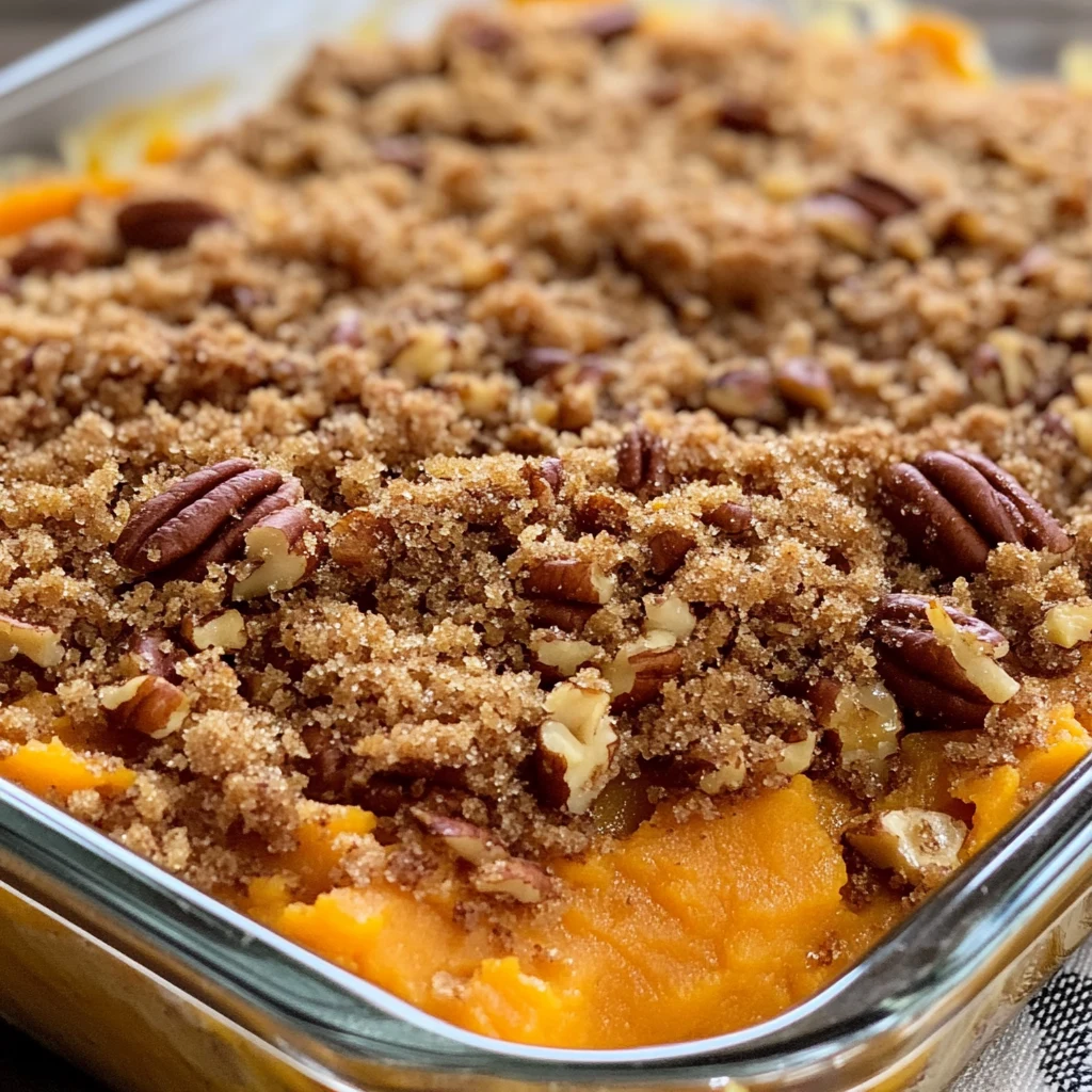 Sweet Potato Crunch Casserole 4 Servings Ultimate Delicious
