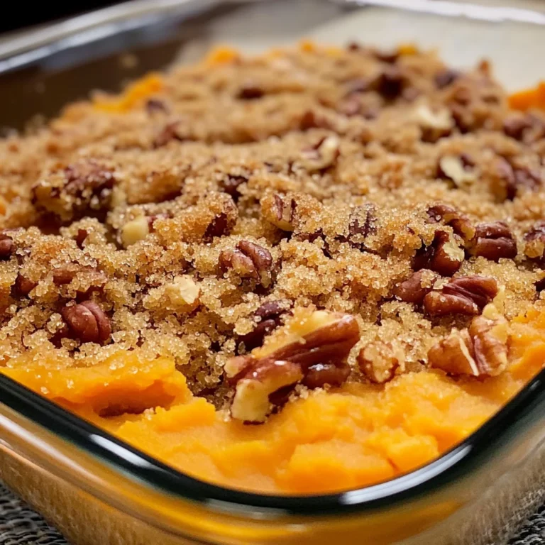 Sweet Potato Crunch Casserole 4 Servings Ultimate Delicious