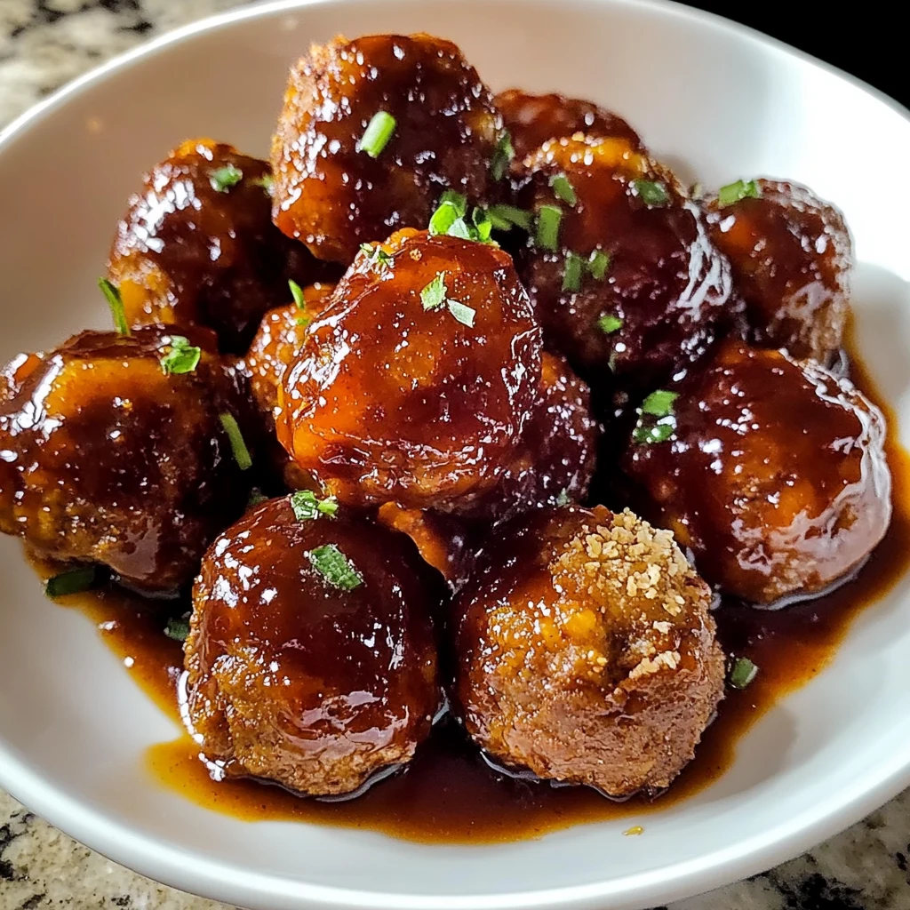 Whiskey Peach BBQ Meatballs 30 Minutes Ultimate Delicious